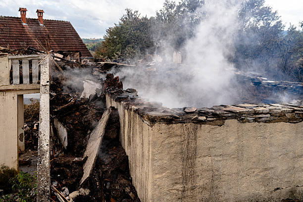 Professional Fire Damage Removal technician working in Stockton, NJ